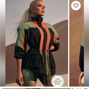 Fabletics heights cargo jacket Anorak NWT XS